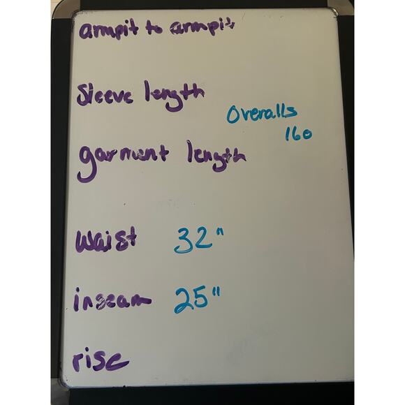 NWOT Unbranded Blue Denim Overalls Adjustable Straps EU Size 160 (US Size 14) - Picture 4 of 4